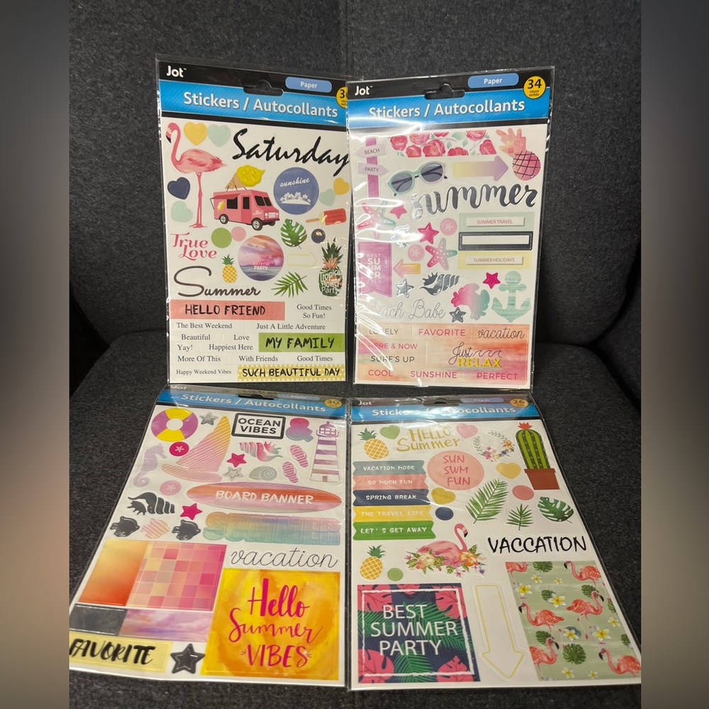 Stickers summer and vacation